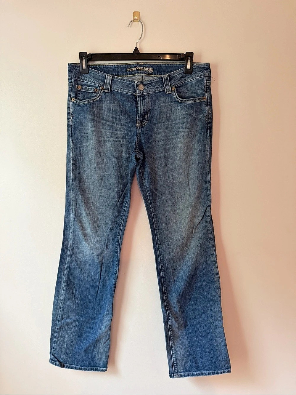 Vintage Y2K American Eagle Bootcut Blue Jeans 14 Long